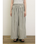 【M/Lサイズ】綿麻裾フリルパンツ