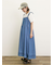肩フリルキャミワンピース