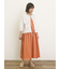 肩フリルキャミワンピース