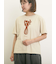 花瓶柄コード刺繍Tシャツ