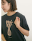 花瓶柄コード刺繍Tシャツ