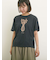 花瓶柄コード刺繍Tシャツ