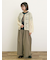 花瓶柄コード刺繍Tシャツ