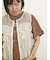 異素材フリルベスト