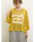 テープロゴ刺繍ニットプルオーバー