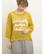 テープロゴ刺繍ニットプルオーバー