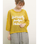 テープロゴ刺繍ニットプルオーバー