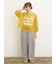 テープロゴ刺繍ニットプルオーバー