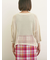 テープロゴ刺繍ニットプルオーバー