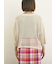 テープロゴ刺繍ニットプルオーバー