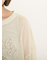 テープロゴ刺繍ニットプルオーバー