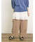 製品染めバイオ加工切替パンツ