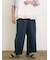 製品染めバイオ加工切替パンツ