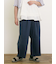 製品染めバイオ加工切替パンツ
