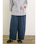 製品染めバイオ加工切替パンツ