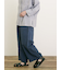 製品染めバイオ加工切替パンツ