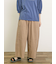 製品染めバイオ加工切替パンツ