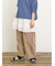 製品染めバイオ加工切替パンツ