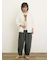 製品染めバイオ加工切替パンツ