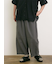 製品染めバイオ加工切替パンツ
