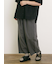 製品染めバイオ加工切替パンツ