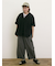 製品染めバイオ加工切替パンツ