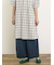 製品染めバイオ加工切替パンツ