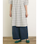 製品染めバイオ加工切替パンツ
