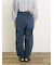 製品染めバイオ加工切替パンツ