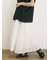 裾レースティアードスカート