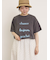 【UVカット】スラブ天竺ロゴプリントTシャツ