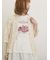 小花柄プリントカーディガン