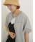 【クールコットン】柄アソートクレリック袖タックブラウス