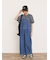【クールコットン】柄アソートクレリック袖タックブラウス