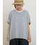 【クールコットン】柄アソートクレリック袖タックブラウス