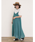 【クールコットン】柄アソートクレリック袖タックブラウス