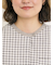 【クールコットン】柄アソートクレリック袖タックブラウス