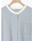 【クールコットン】柄アソートクレリック袖タックブラウス