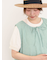 【汗染み防止】袖口レースパフスリーブTシャツ