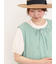 【汗染み防止】袖口レースパフスリーブTシャツ