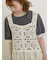 【汗染み防止】袖口レースパフスリーブTシャツ