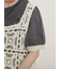【汗染み防止】袖口レースパフスリーブTシャツ