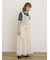 【汗染み防止】袖口レースパフスリーブTシャツ