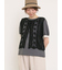 【汗染み防止】袖口レースパフスリーブTシャツ