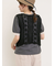 【汗染み防止】袖口レースパフスリーブTシャツ