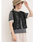 【汗染み防止】袖口レースパフスリーブTシャツ