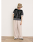 【汗染み防止】袖口レースパフスリーブTシャツ