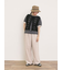 【汗染み防止】袖口レースパフスリーブTシャツ