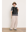 【汗染み防止】袖口レースパフスリーブTシャツ