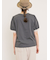 【汗染み防止】袖口レースパフスリーブTシャツ